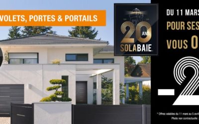 Pour ses 20 ans Solabaie vous offre jusqu’à -20 %